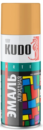 Эмаль аэрозольная алкидная Kudo KU-1009 бежевая (520 мл) /6