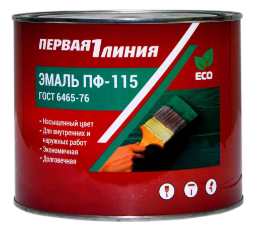 Эмаль ПФ-115 Первая линия ГОСТ Светло-бежевая (1,8кг) /6