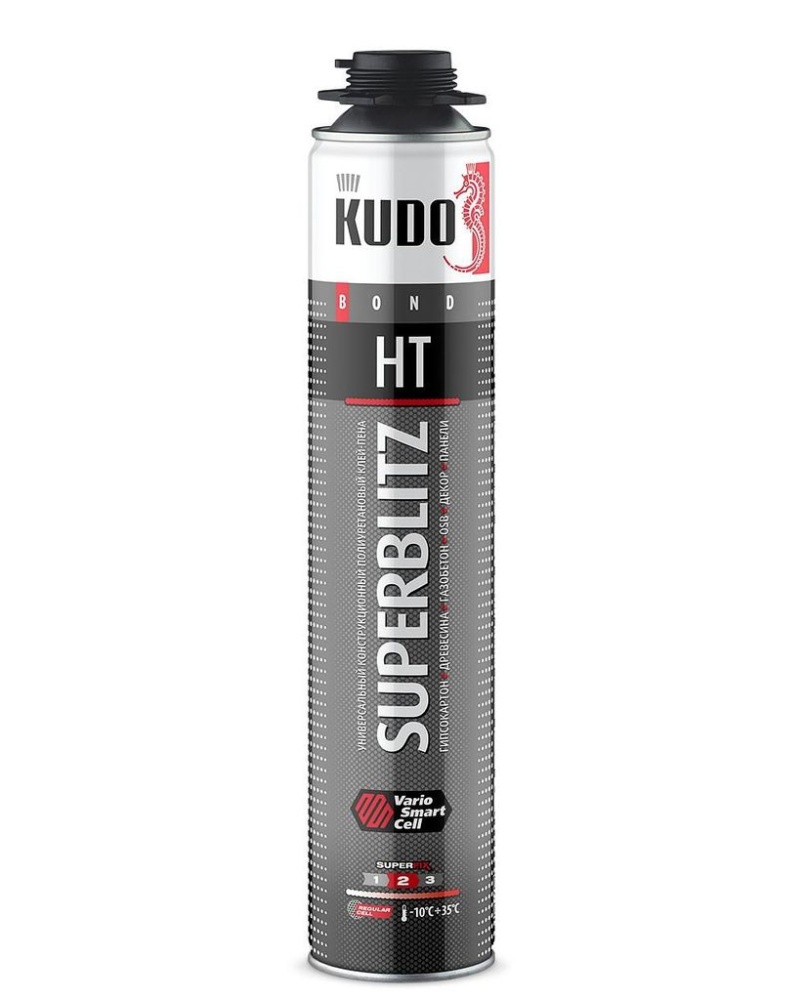 Клей-пена Kudo Superblitz Ht профессиональная всесезонная (1000мл) /12