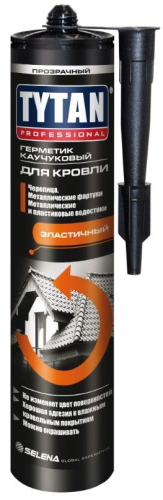 Герметик каучуковый Tytan для кровли черный (0,310 л)/12