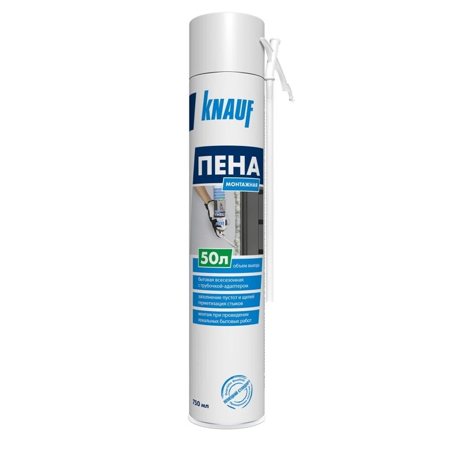 Пена монтажная бытовая Knauf всесезонная (750мл) /12