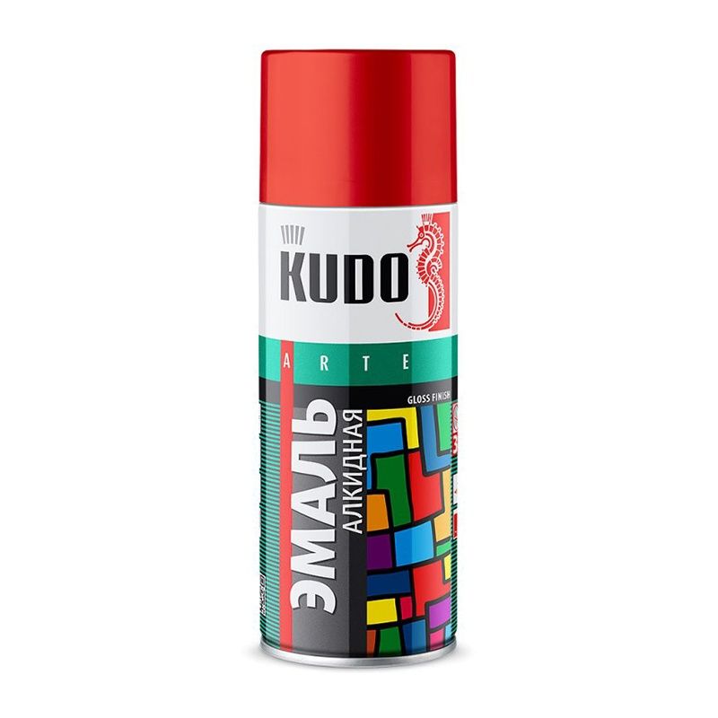 Эмаль аэрозольная алкидная Kudo KU-1006 светло-зеленая (520 мл) /6