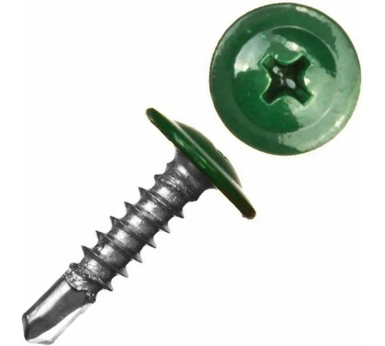 Саморез ПШС 4,2х16 RAL6005 (250шт)