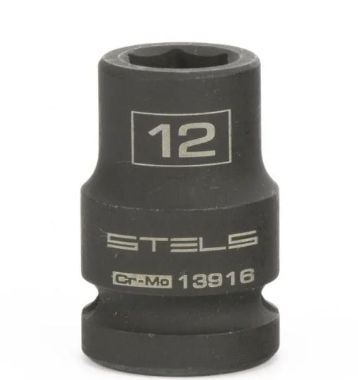 Головка ударная шестигранная 12 мм 1/2// STELS
