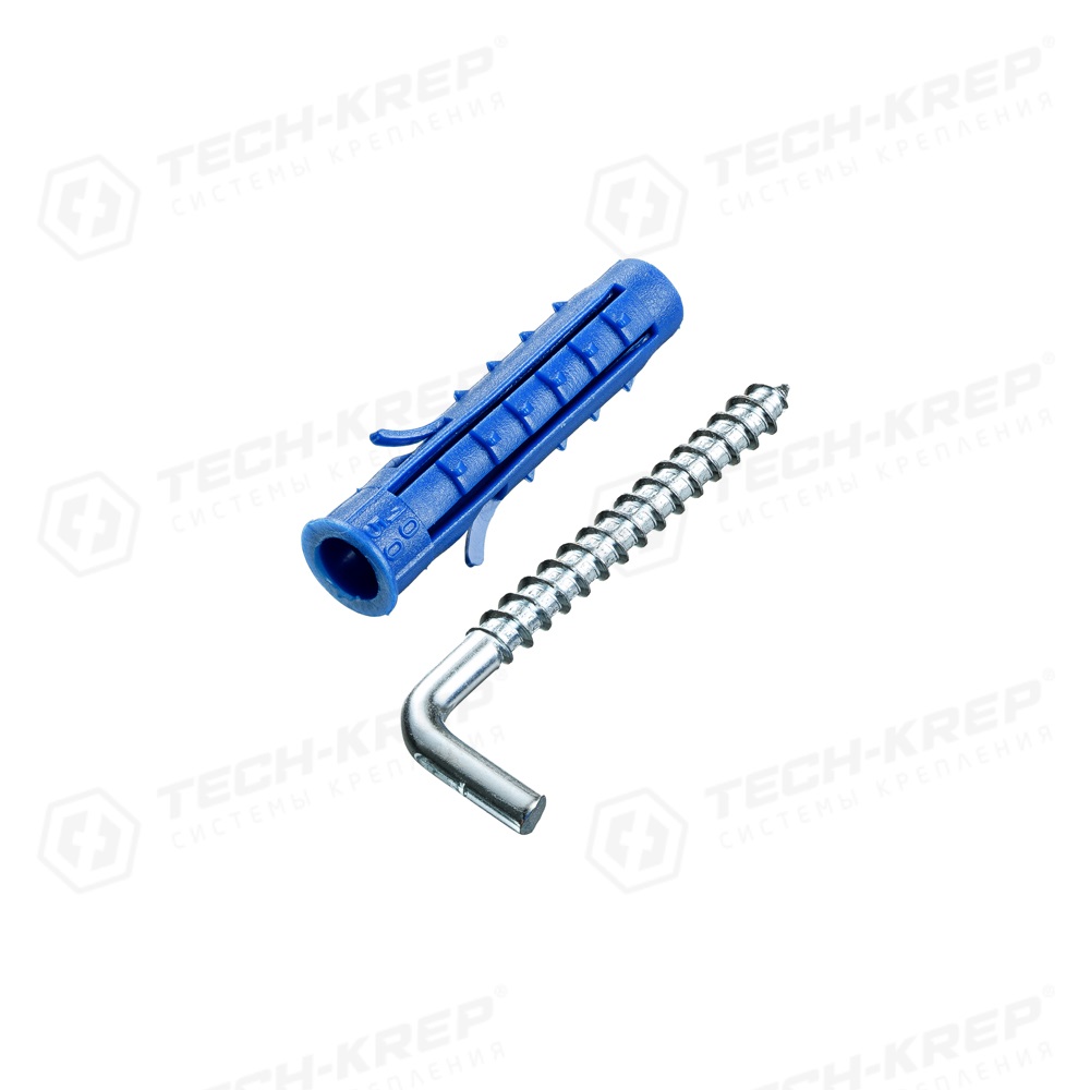 Дюбель с прямым крюком KRHP-10 (100шт)